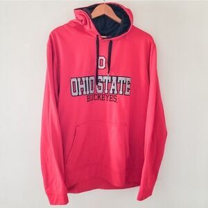Scarlett and Gray Ohio State hooded sweatshirt
